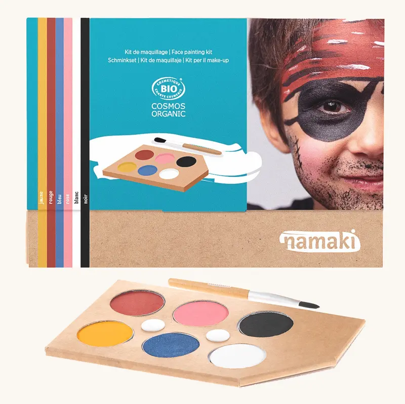 Namaki Natural Face Paint Kit - 6 Colours - Rainbow 1