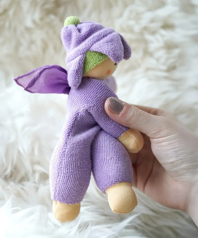 Nanchen Flower Fairy Rattle Doll - Lilac 2