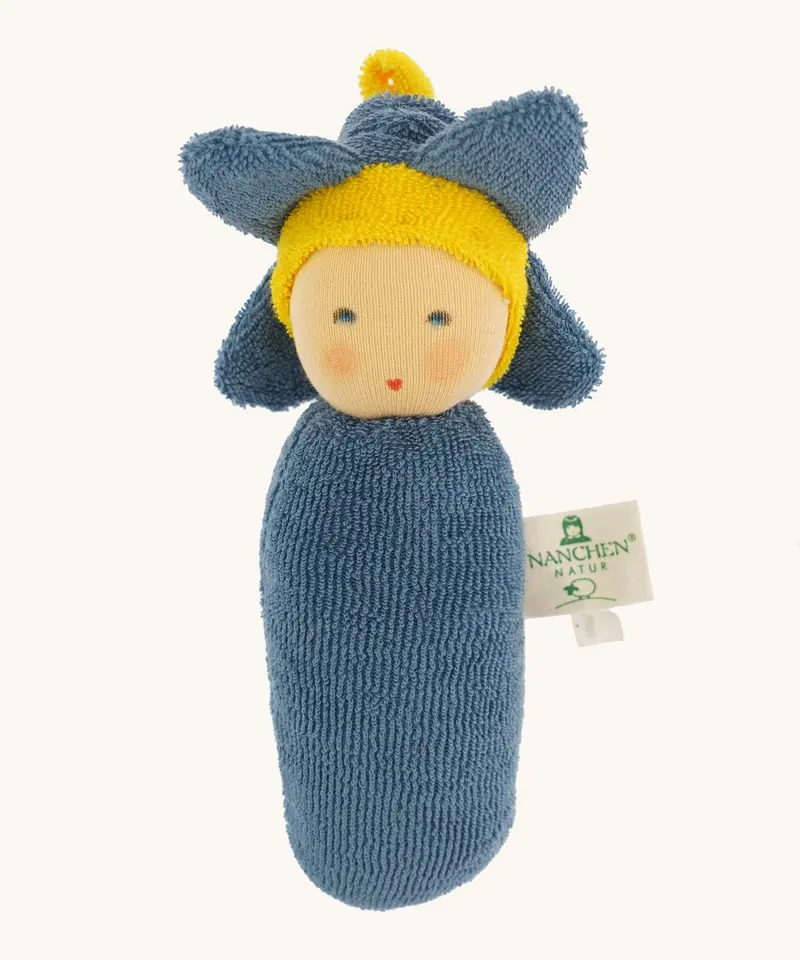 Nanchen Flower Rattle Doll - Forget Me Not 1
