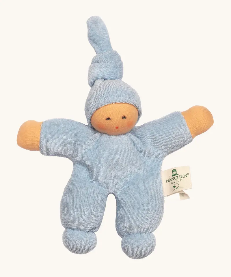 Nanchen Pimpel Waldorf Doll - Light Blue 1