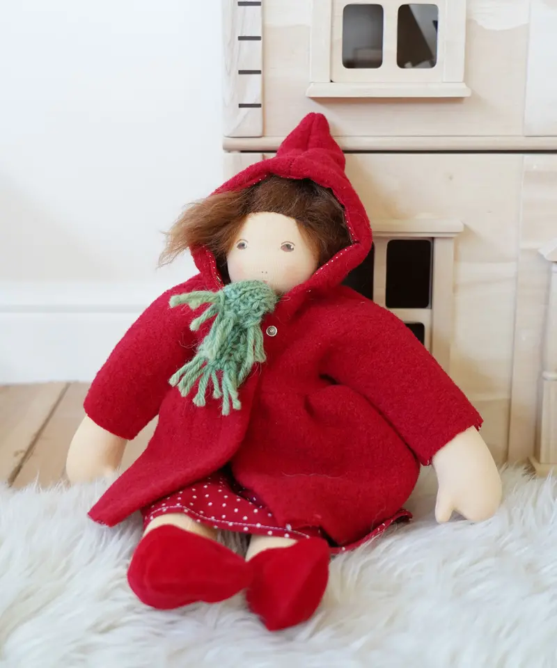 Nanchen Waldorf Doll - Little Red Riding Hood 2