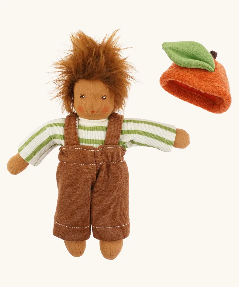 Nanchen Waldorf Doll - Otto Orange Child 2