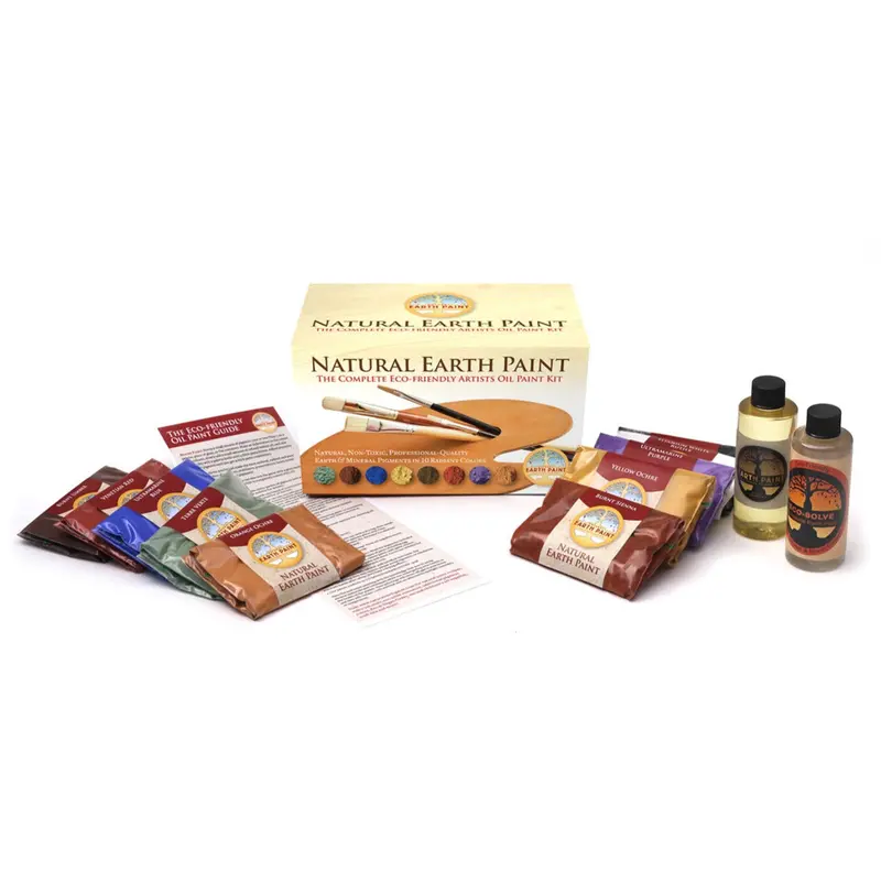 Natural Earth Paint Complete Eco-Friendly Artist Oil Paint Kit 1