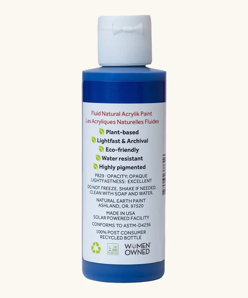 Natural Earth Paint Fluid Acrylik Paint™ - Plant-Based Acrylic 2