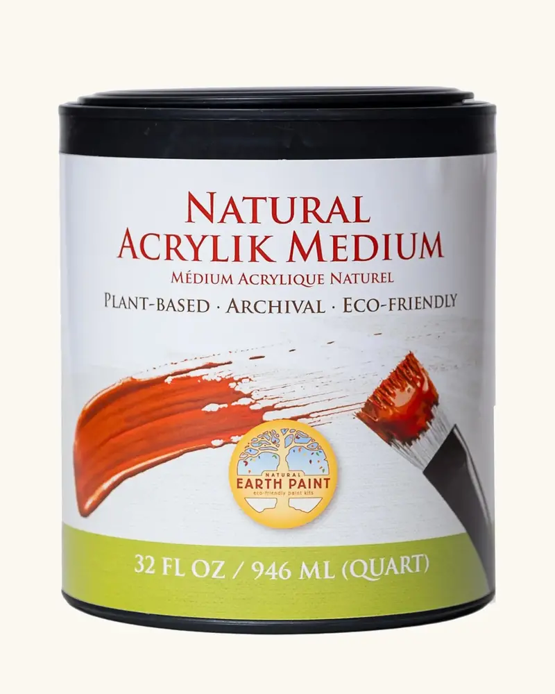 Natural Earth Paint Natural Acrylic Medium - Clear 2