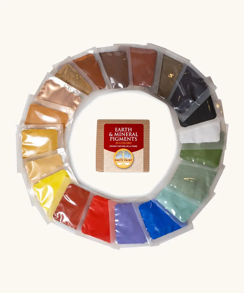 Natural Earth Paint Pigments Sample Pack - 20 Colours 1
