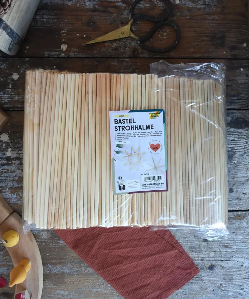 Natural Swedish Flax Straws 1