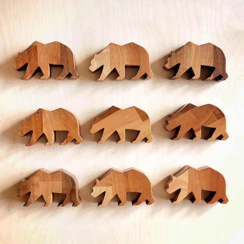 O_Wow Handmade Walnut Bear 2