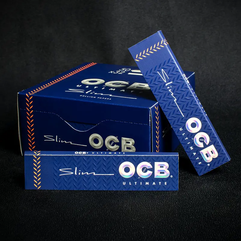Ocb Kingsize Slim Ultimate Rolling Papers - Box Of 50 1