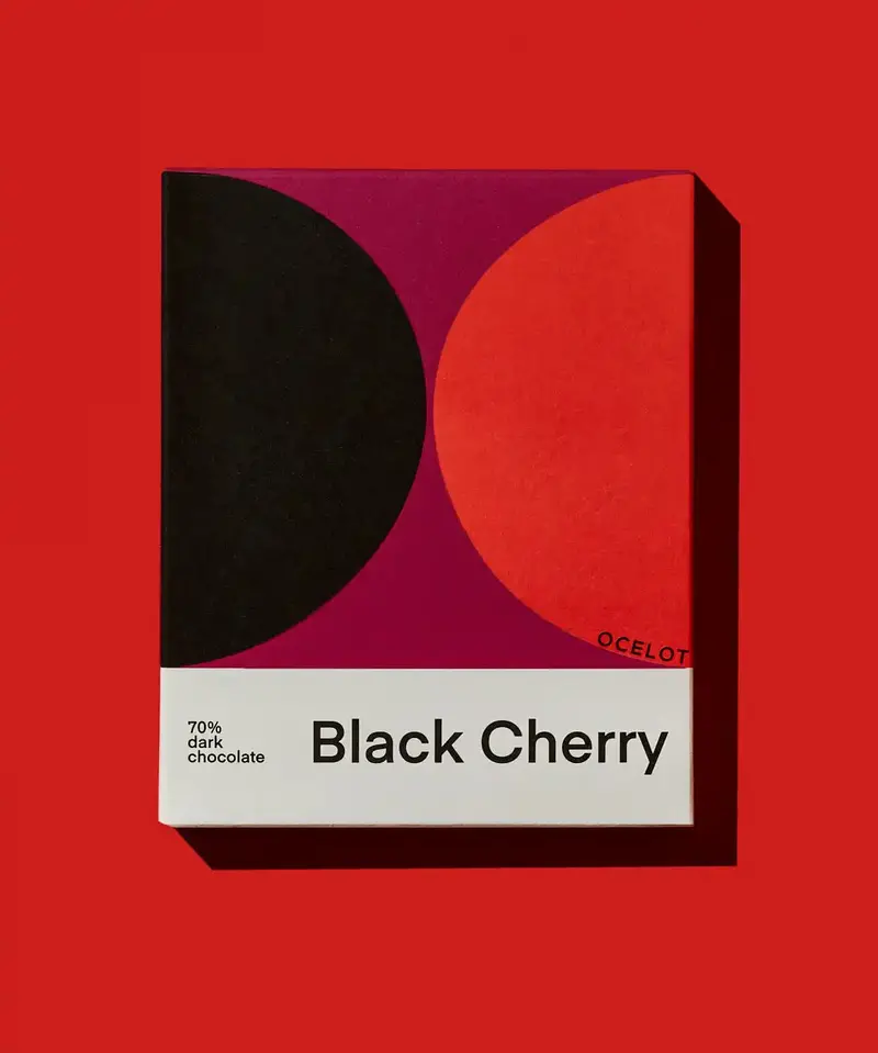 Ocelot Black Cherry Organic 70% Dark Chocolate 1