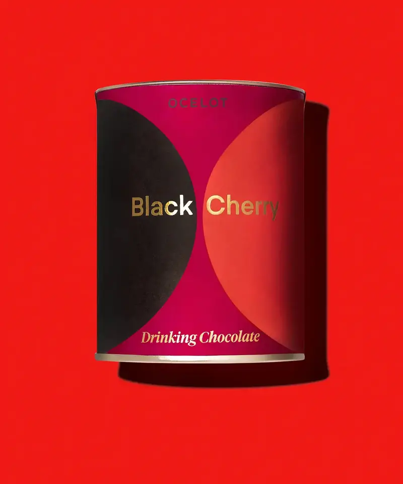 Ocelot Black Cherry Organic Drinking Chocolate 1