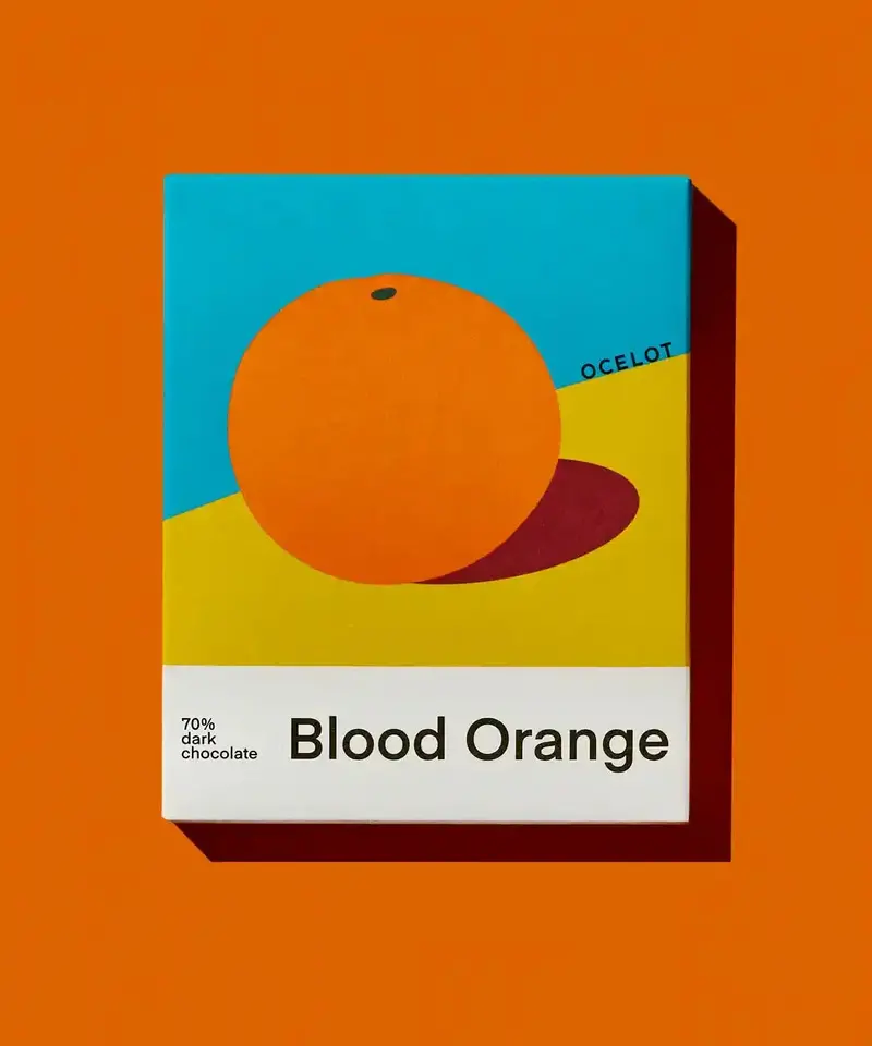 Ocelot Blood Orange Organic 70% Dark Chocolate 1