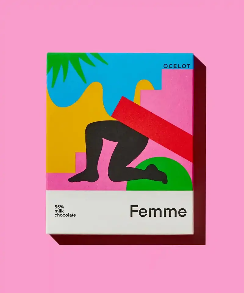 Ocelot Femme Organic 55% Dark Milk Chocolate 1
