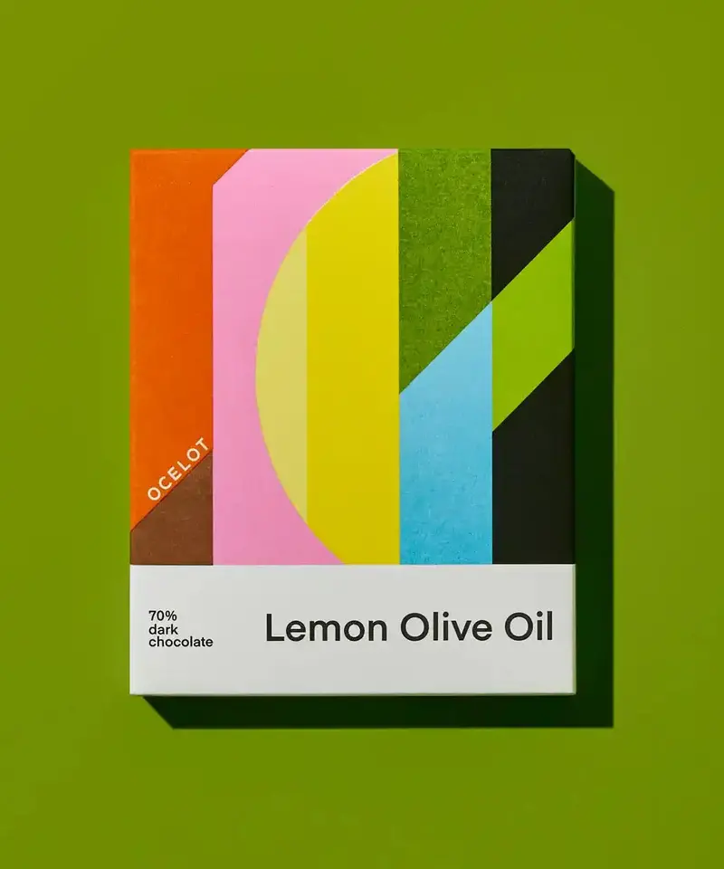Ocelot Lemon Olive Oil Organic 70% Dark Chocolate 1