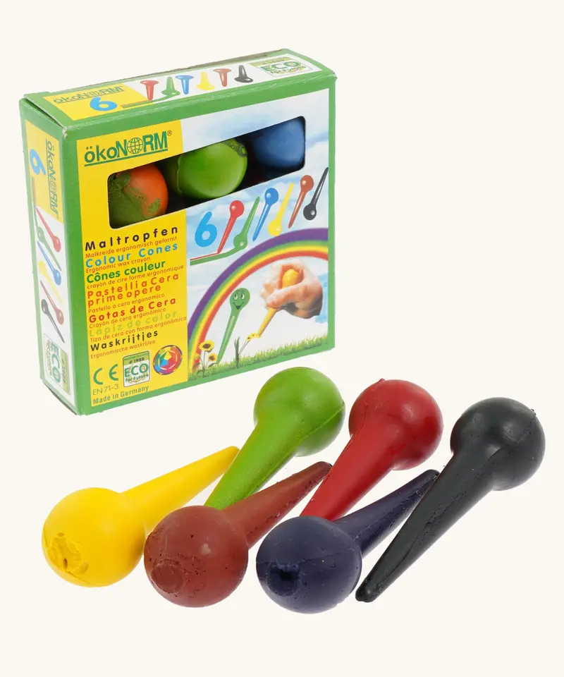 Okonorm Cone Wax Crayons - 6 Colours 1