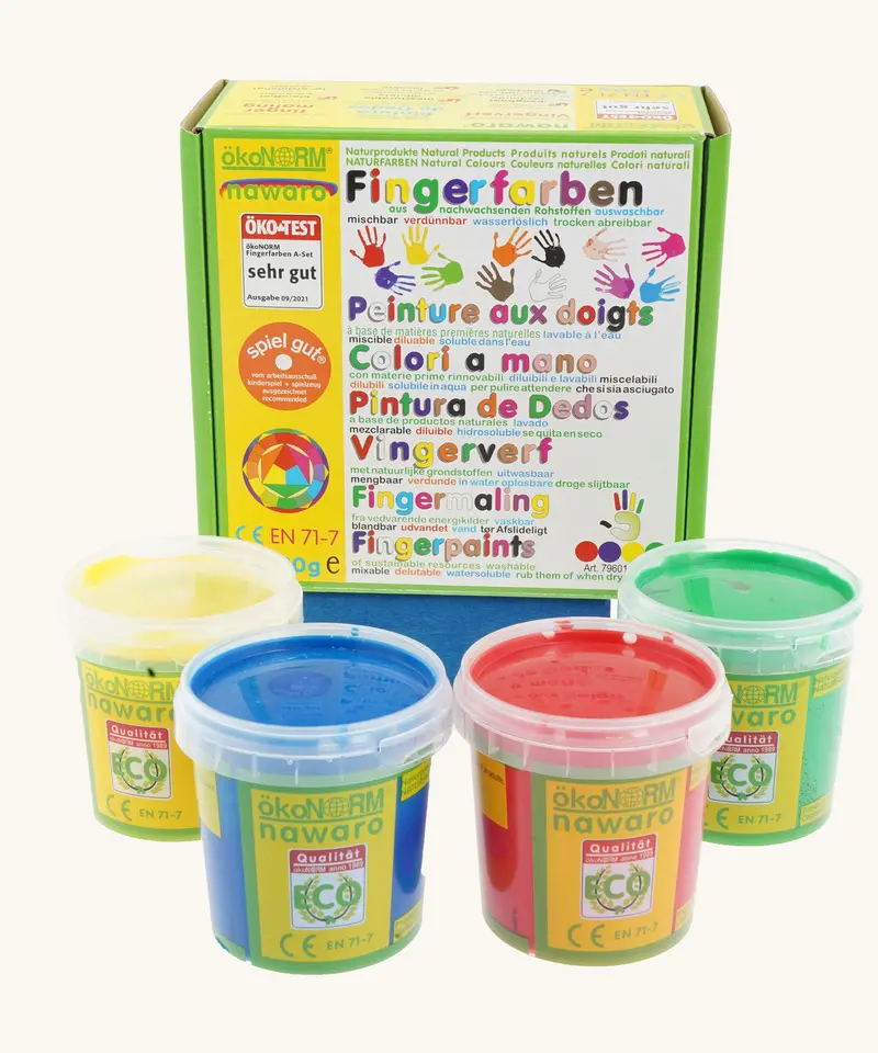 Okonorm Finger Paints - 4 Primary Colours 1