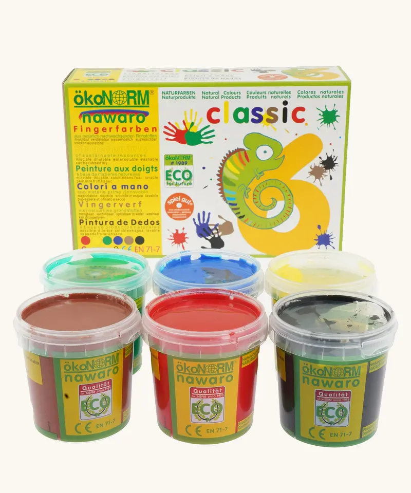 Okonorm Finger Paints - 6 Pack Classic Colours 1