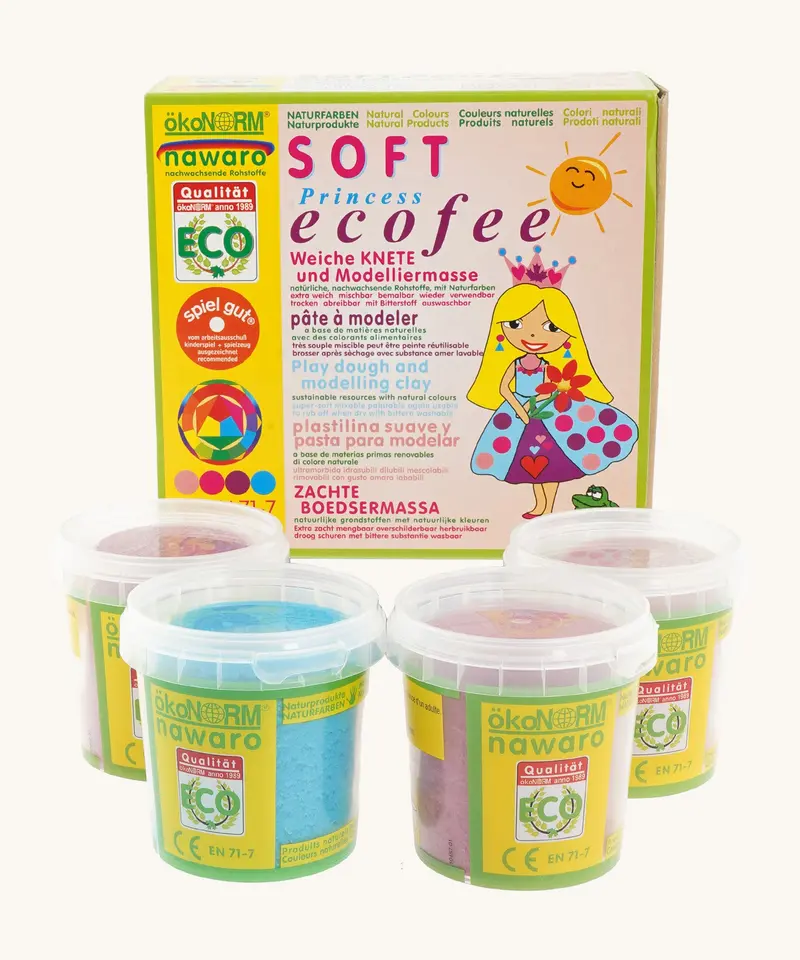 Okonorm Play Dough Set - 4 Pastel Colours 1