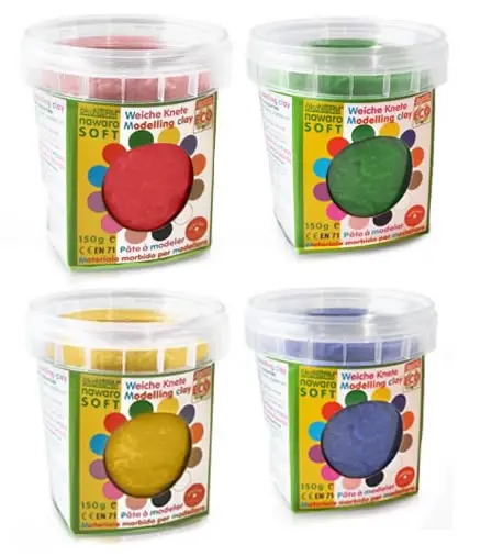 Okonorm Play Dough Set - 4 Primary Colours 1