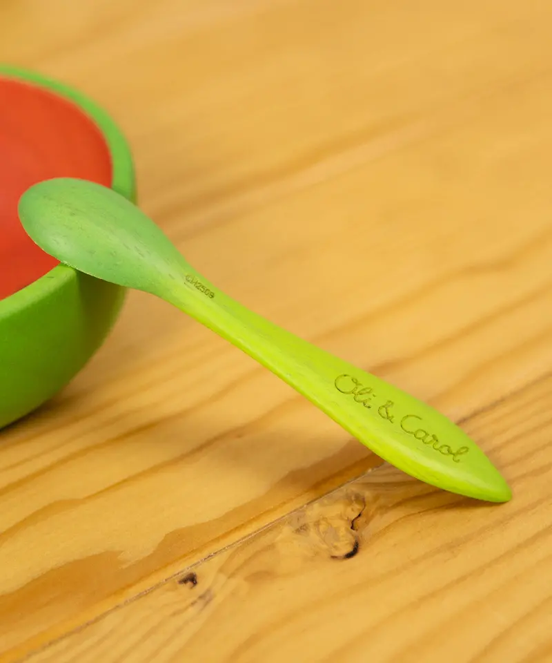 Oli & Carol Baby Spoon 2 Pack - Leek And Kale 2
