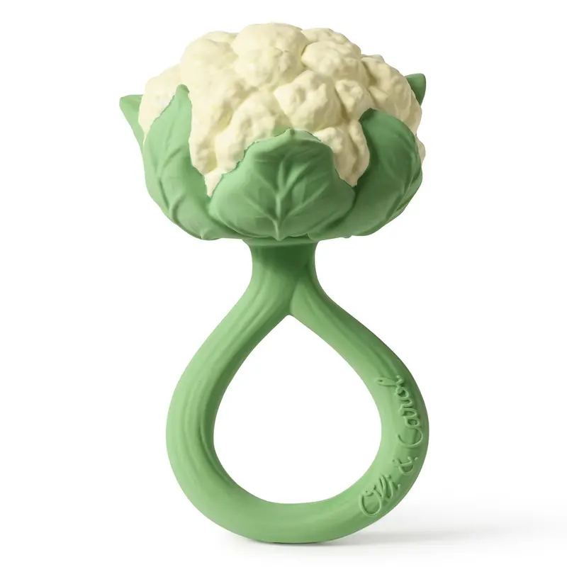 Oli & Carol Cauliflower Rattle Teether 1