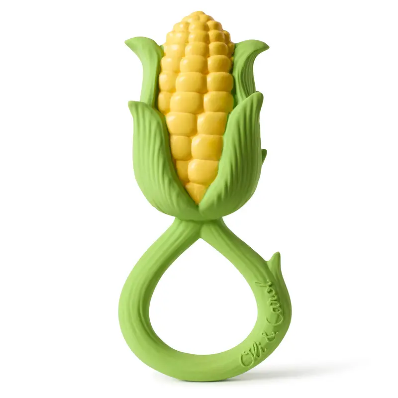 Oli & Carol Corn Rattle Teether 1
