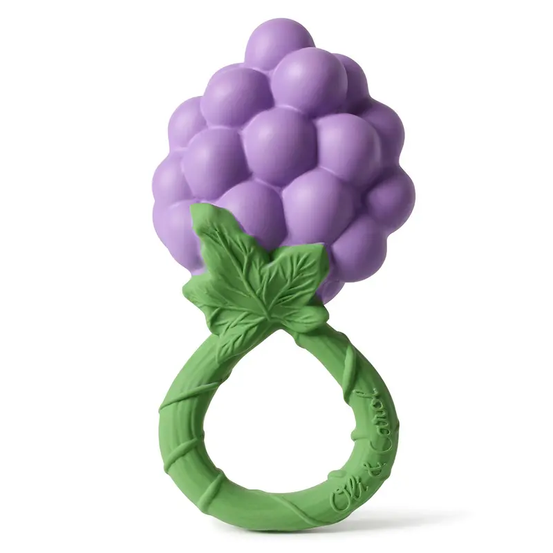 Oli & Carol Grape Rattle Teether 1