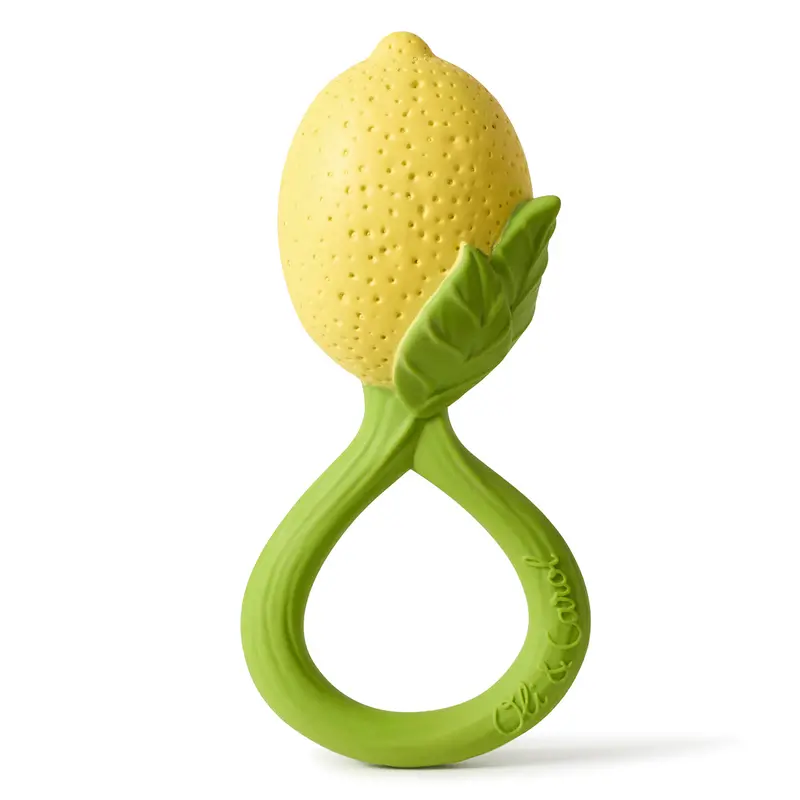 Oli & Carol Lemon Rattle Teether 1