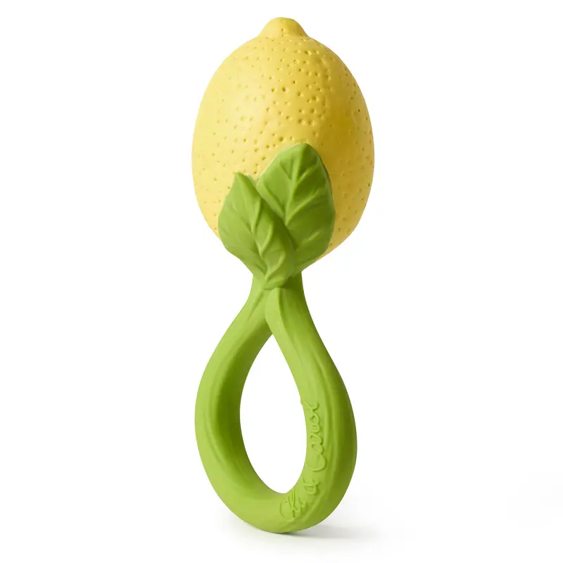 Oli & Carol Lemon Rattle Teether 2