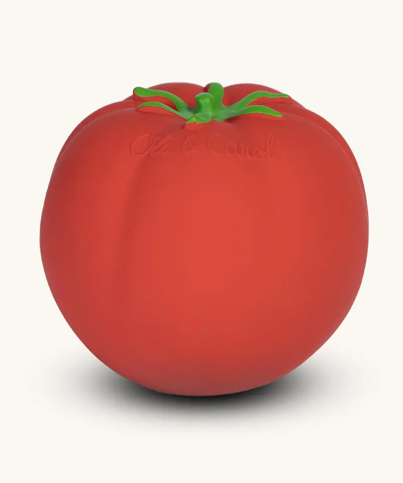 Oli & Carol Natural Rubber Baby Ball - Tomato 1