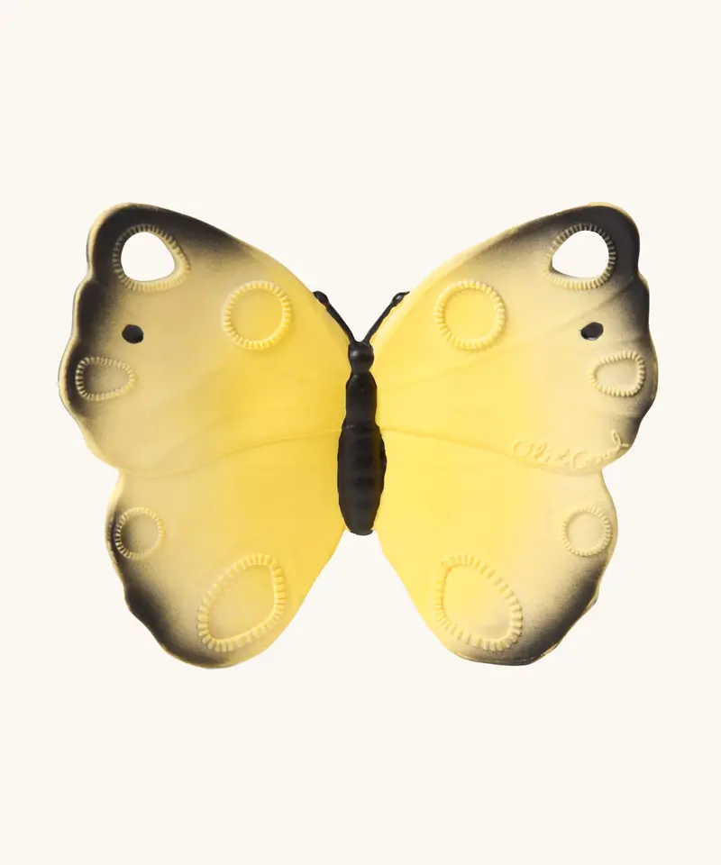 Oli & Carol Natural Rubber Teether - Katia The Butterfly 1