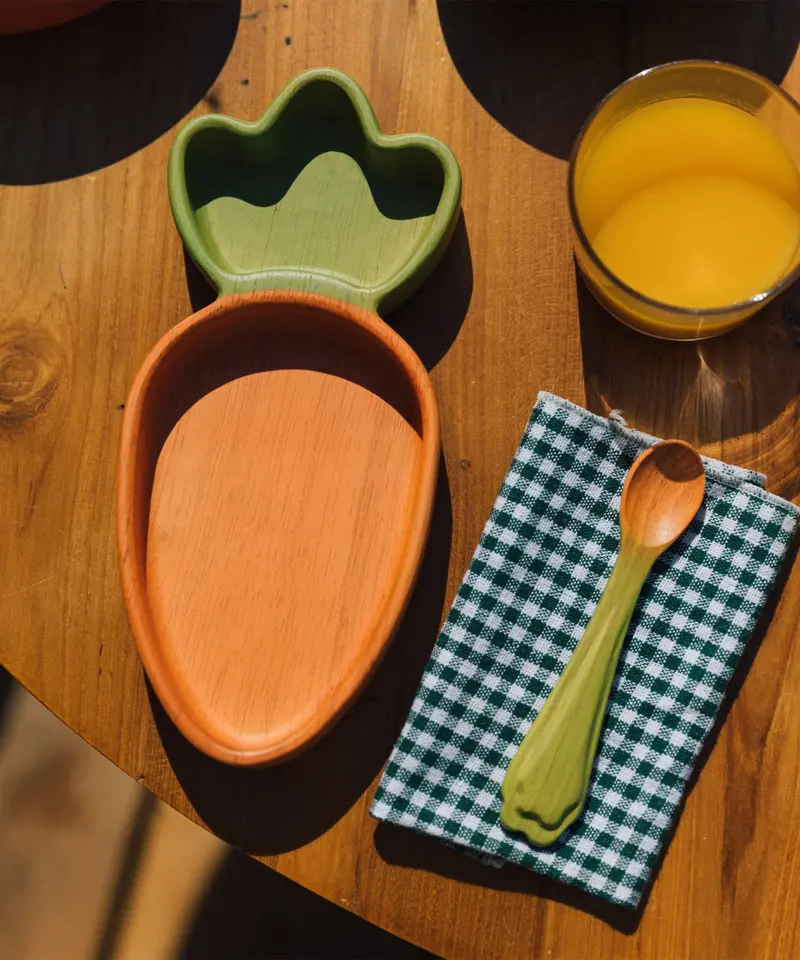 Oli & Carol Plate And Spoon Set - Cathy The Carrot 2
