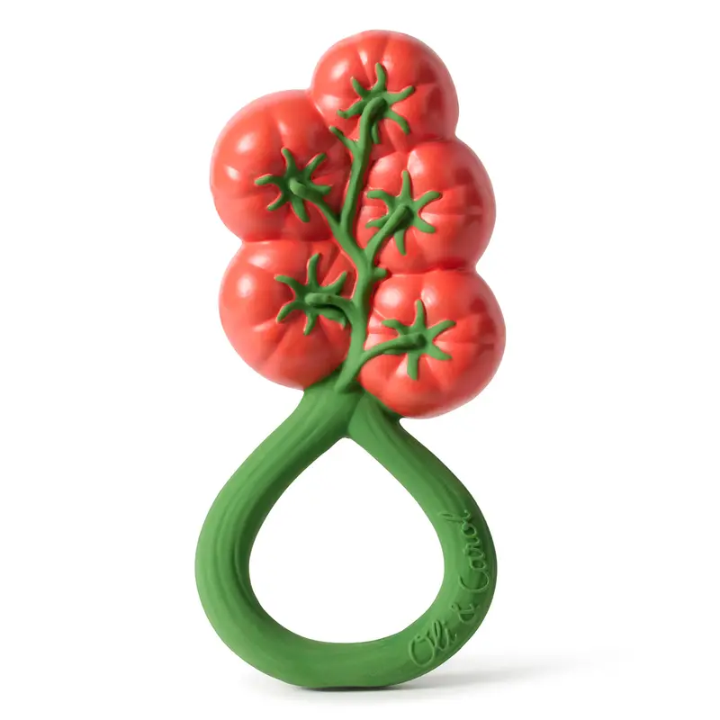 Oli & Carol Tomato Rattle Teether 1