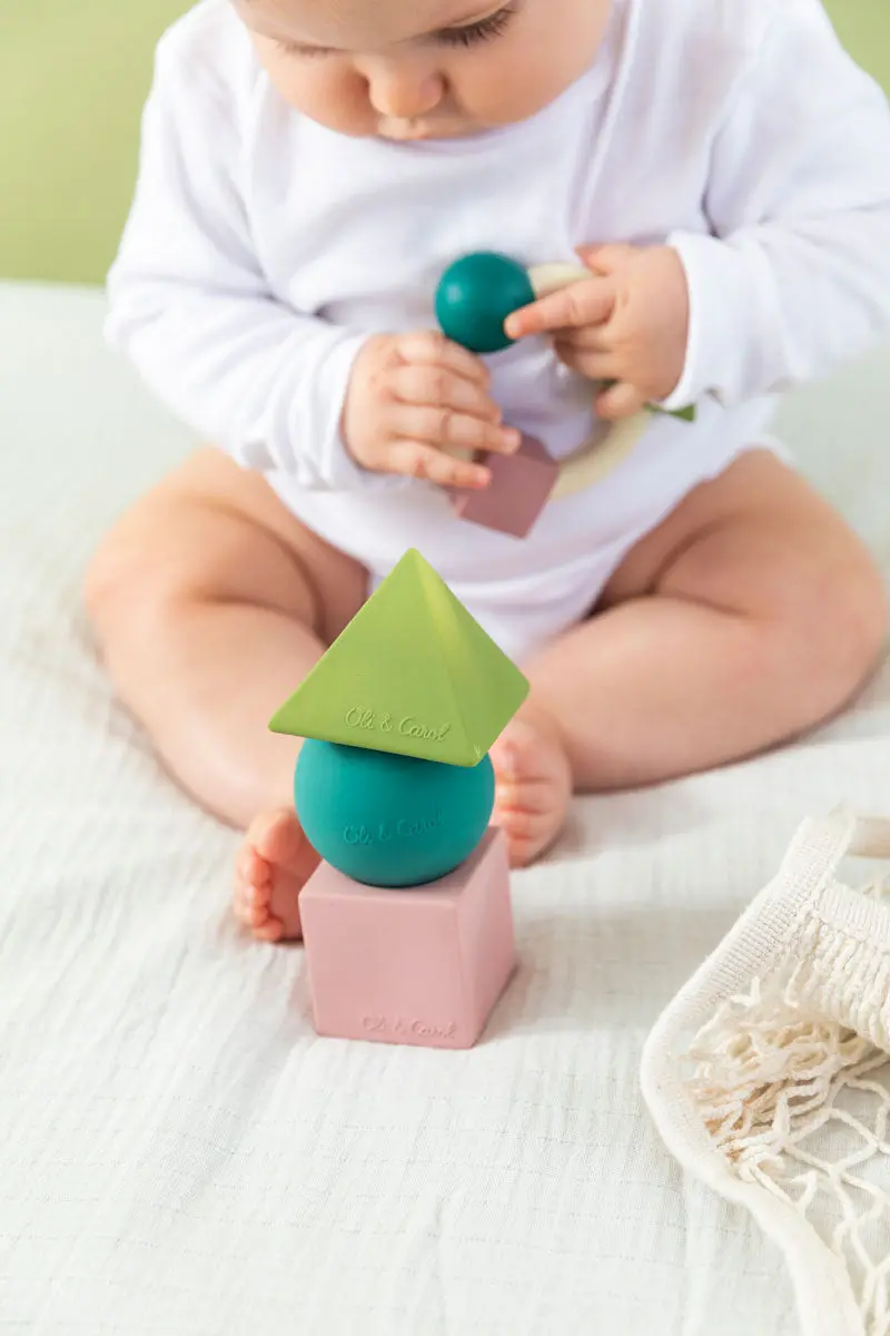 Oli & Carol X Bauhaus Movement Floating Geometric Blocks Pastel 2