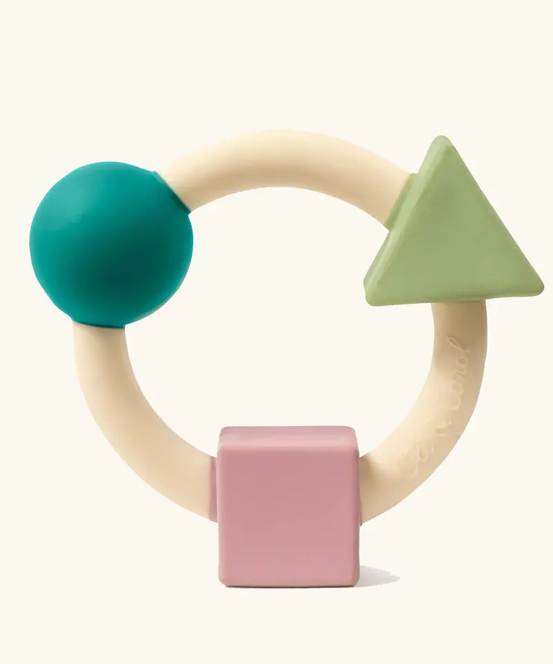 Oli & Carol X Bauhaus Movement Teething Ring Pastel Colours 1