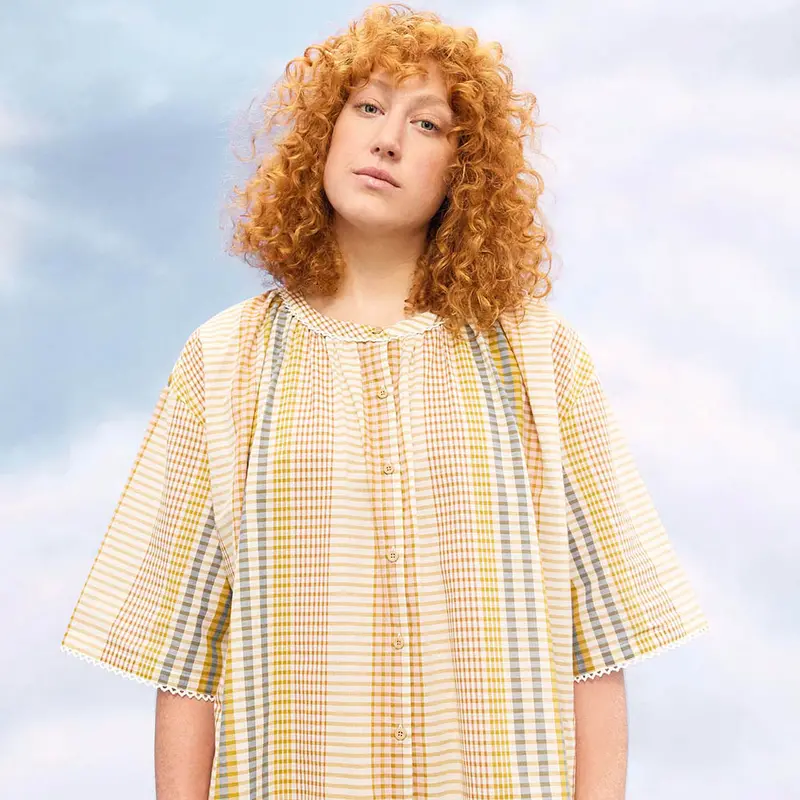 Olli Ella Lilly Pilly Organic Cotton Shirt - Horizon Stripe 1