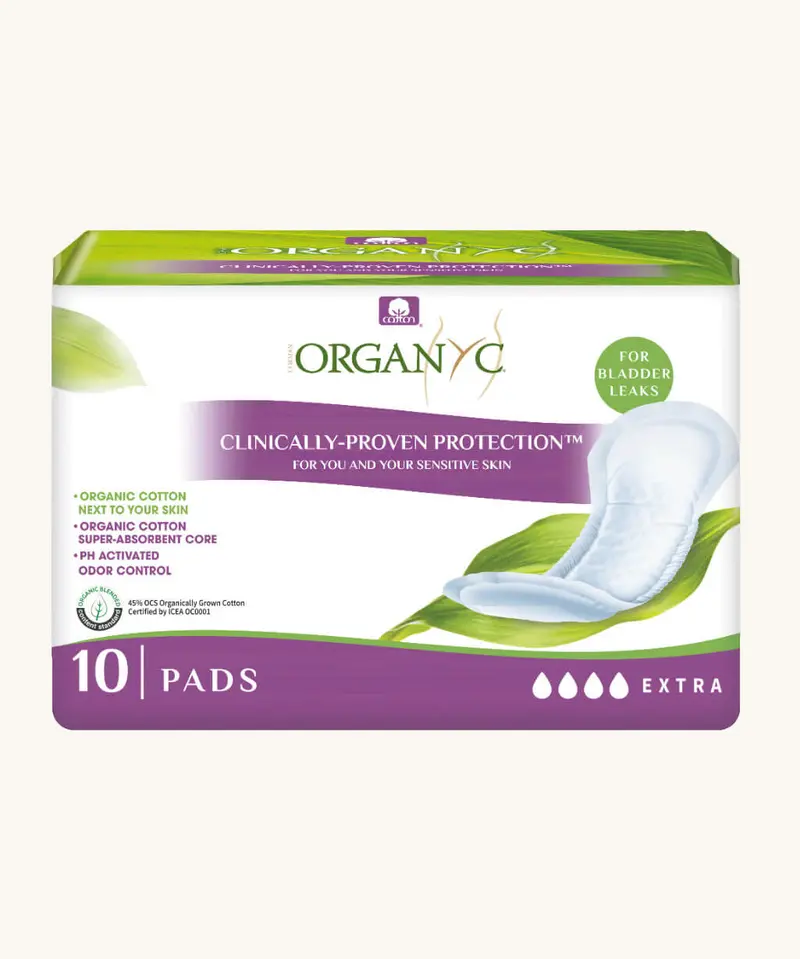 Organyc 10 Maximum Pads - Bladder Leaks 1