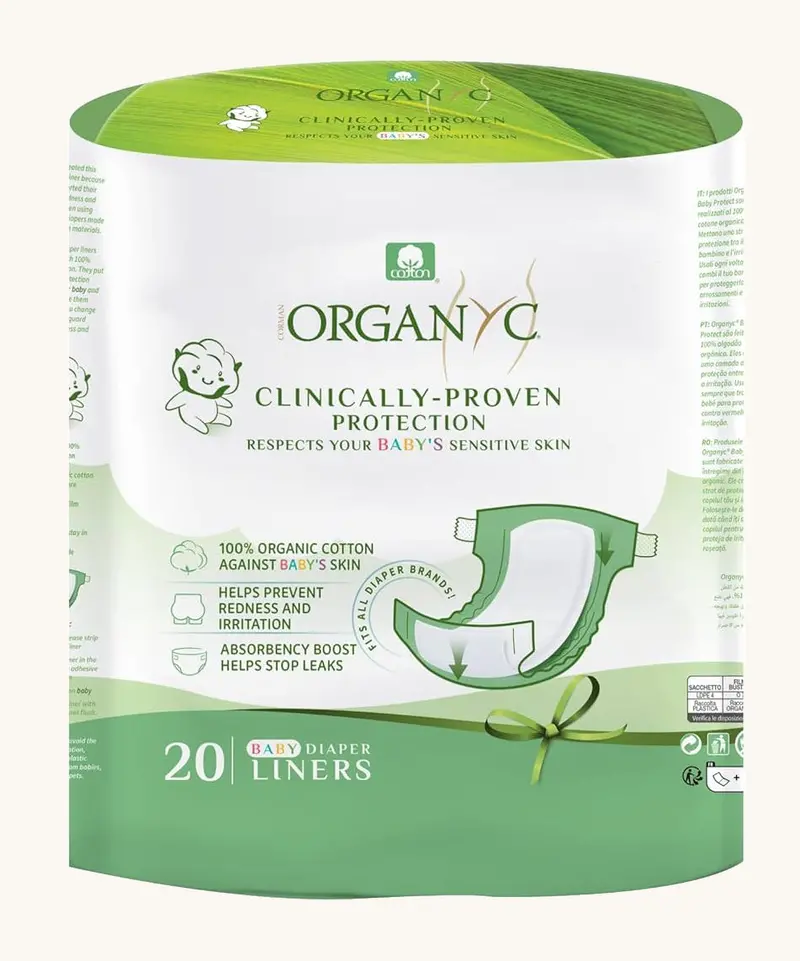 Organyc 20 Organic Nappy Liners 1