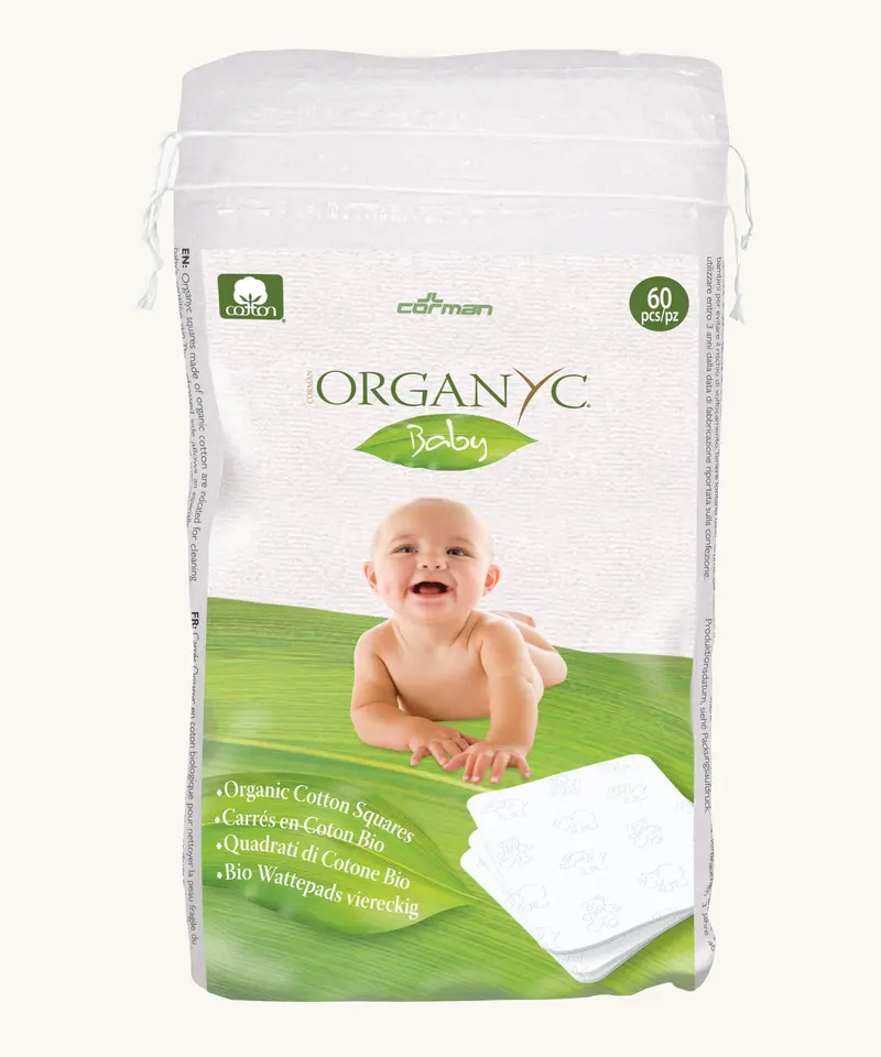 Organyc Organic Cotton Baby Squares - 60 Pack 1