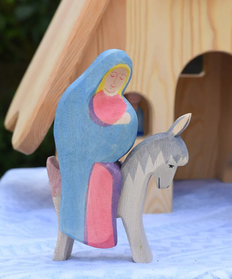 Ostheimer Mary On Donkey - 2 Pieces 2