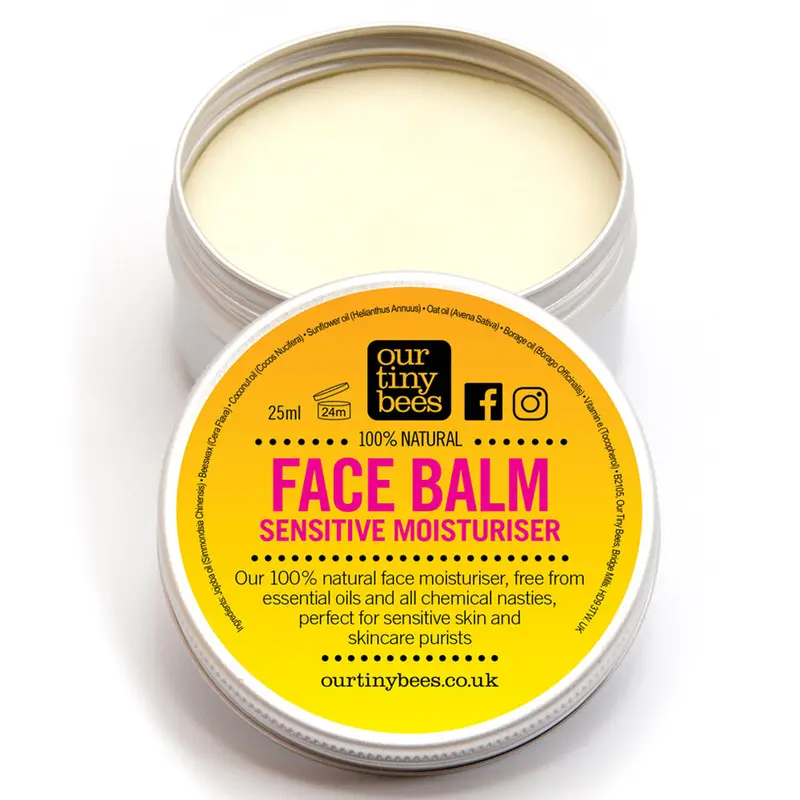 Our Tiny Bees Beeswax Face Balm For Sensitive Skin 1