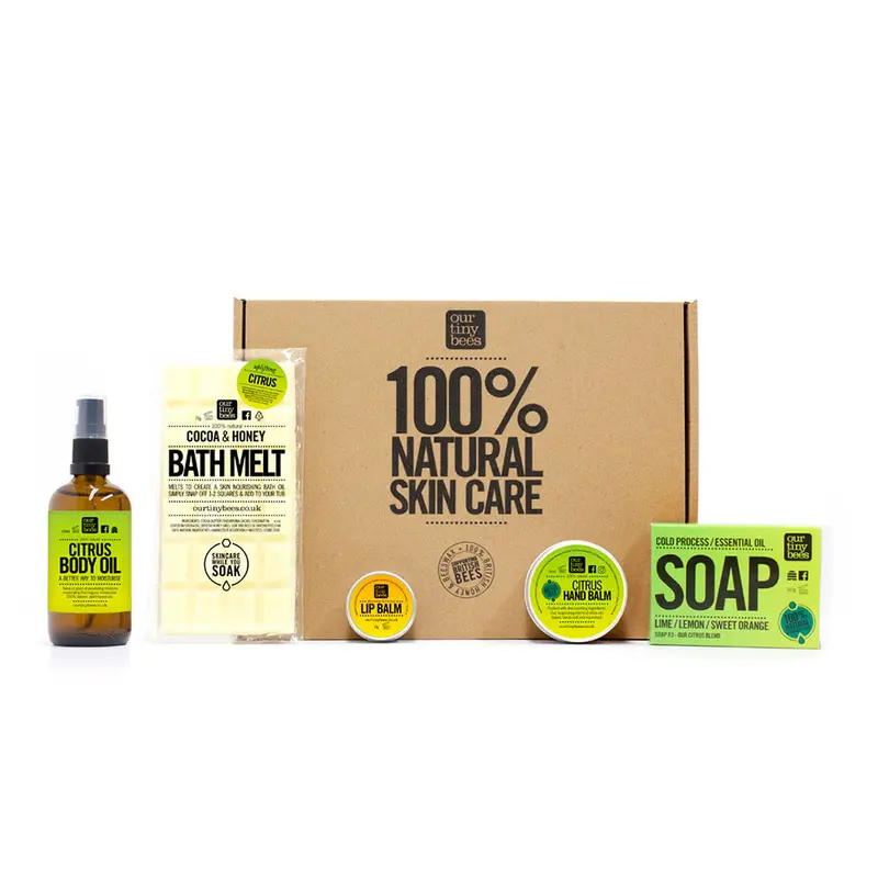 Our Tiny Bees Citrus Large Skincare Gift Set 1