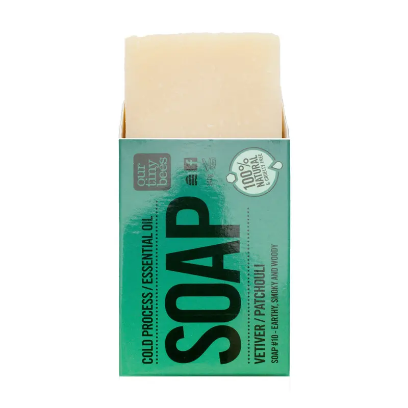 Our Tiny Bees Cold Pressed #10 Vetiver Soap 1