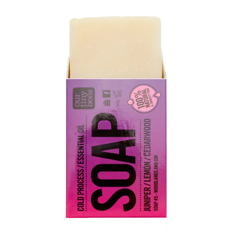 Our Tiny Bees Cold Pressed #5 Juniper Soap 1