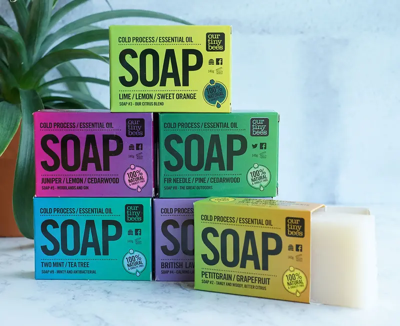Our Tiny Bees Cold Pressed #9 Tea Tree Soap 2