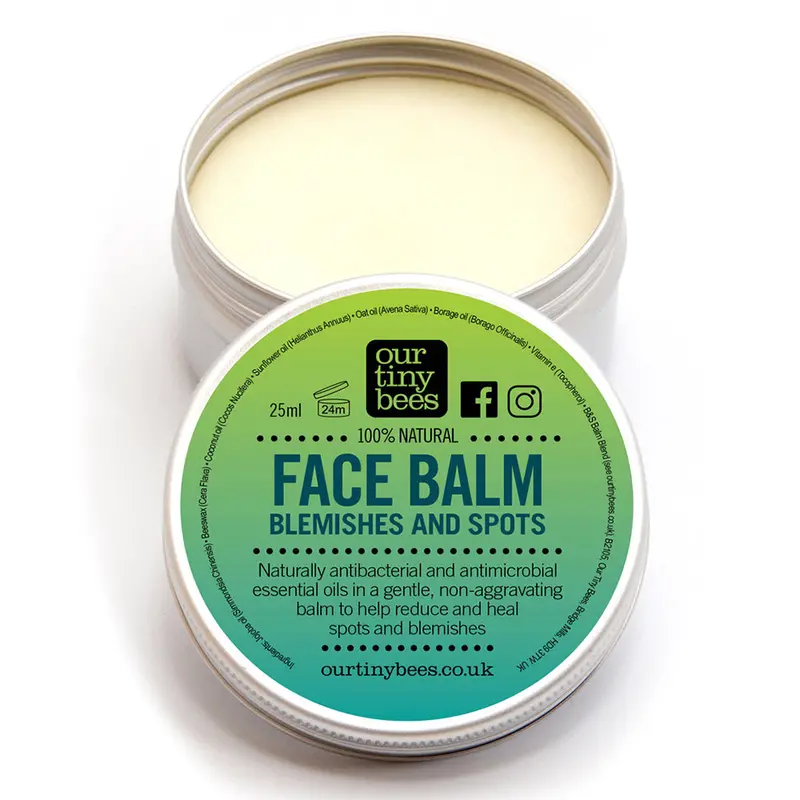 Our Tiny Bees Face Beeswax Balm For Blemishes & Spots 1