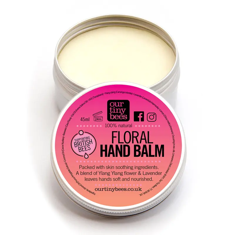 Our Tiny Bees Floral Beeswax Hand Balm 1