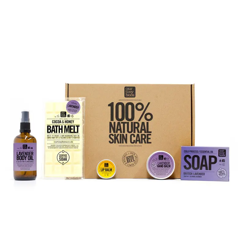 Our Tiny Bees Lavender Large Skincare Gift Set 1