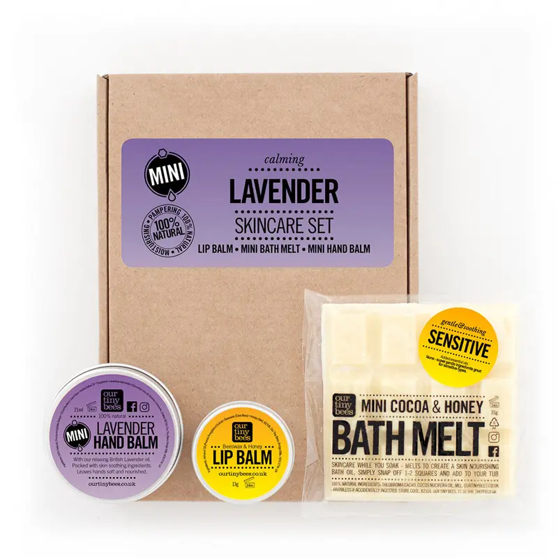 Our Tiny Bees Mini Lavender Skincare Gift Set 1