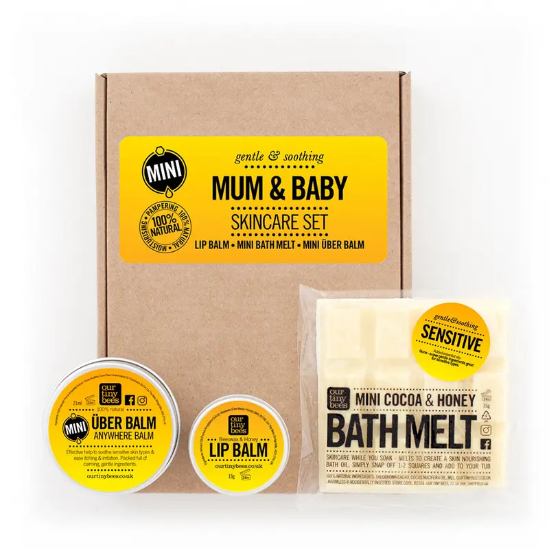 Our Tiny Bees Mini Mum & Baby Skincare Gift Set 1